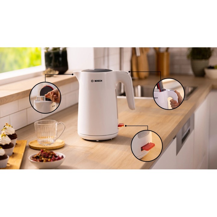 Bosch TWK2M161 bollitore elettrico 1.7 L 2400 W bianco