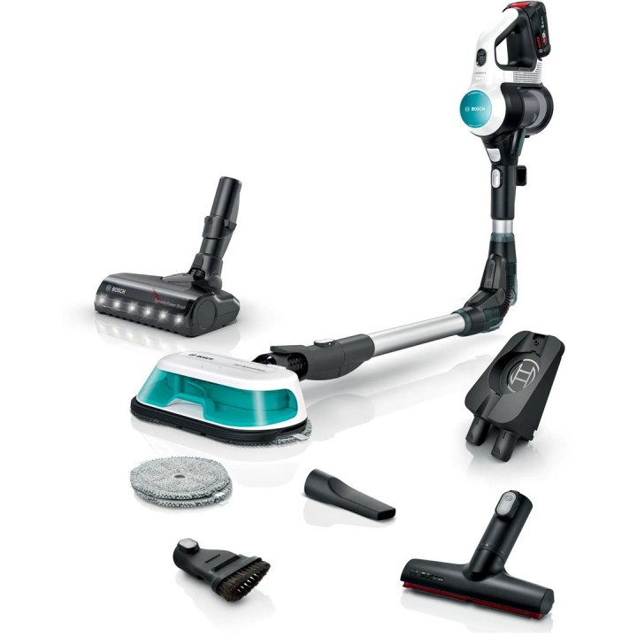 Aspirapolvere senza filo 2 in 1 aspira e lava Unlimited 7 ProHygienic Aqua bianco