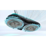 Aspirapolvere senza filo 2 in 1 aspira e lava Unlimited 7 ProHygienic Aqua bianco