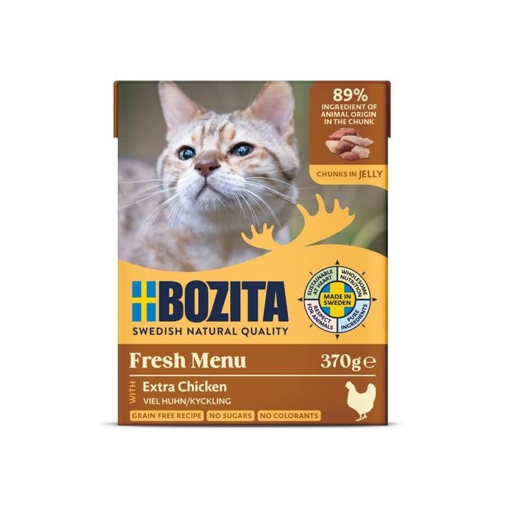 BOZITA Pollo in gelatina - Cibo umido per gatti - 370 g