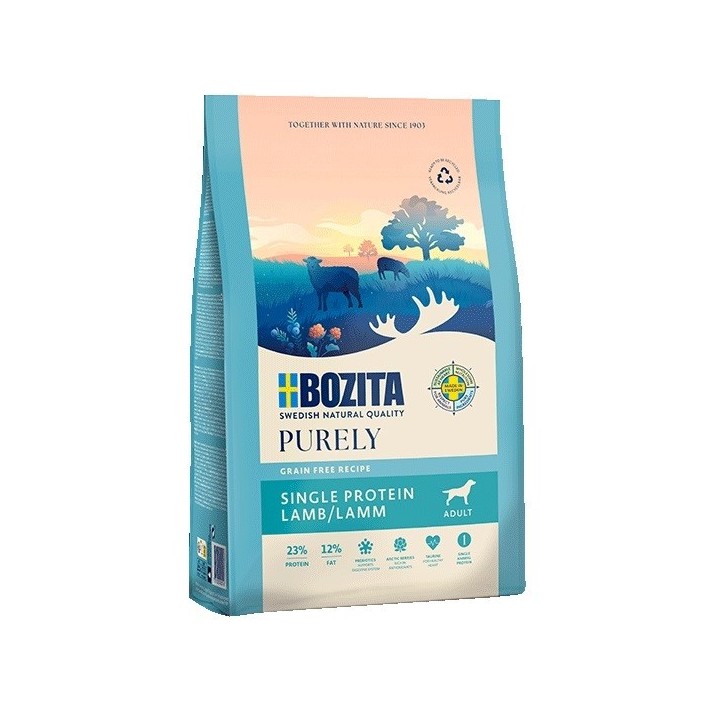BOZITA Purely Adult agnello - cibo secco per cani - 2 5kg