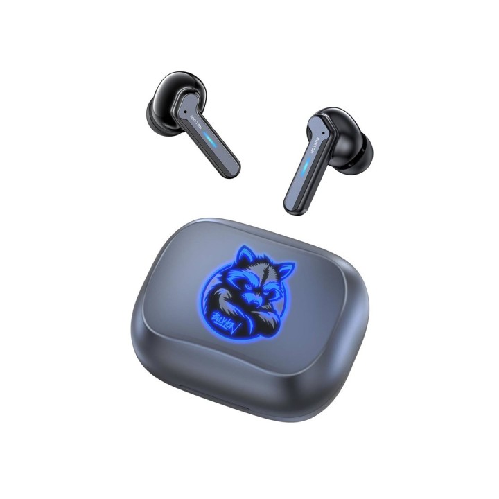 Buxton BTW 8200 auricolari wireless in-ear Racoon con custodia di ricarica bianca