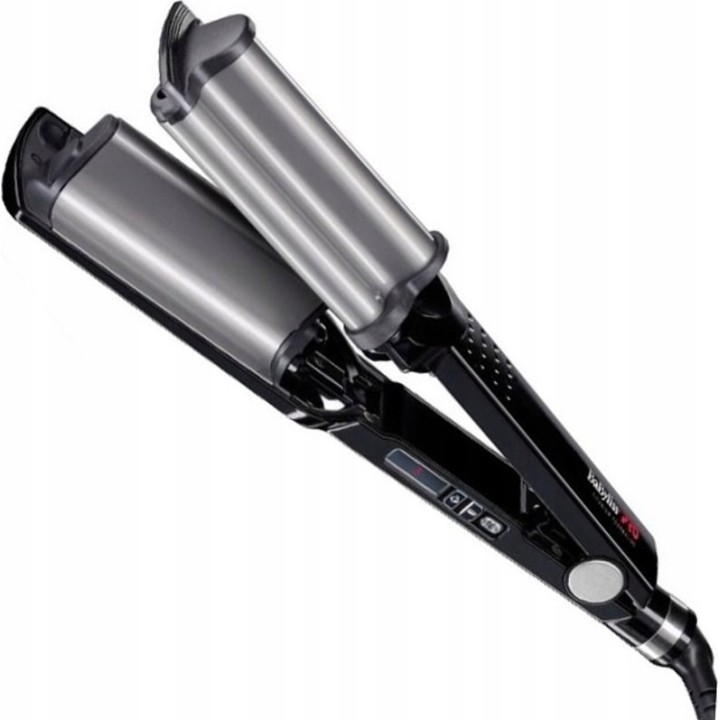 BABYLISS BAB2469TTE strumento per lo styling dei capelli Piastra arricciacapelli Caldo Nero