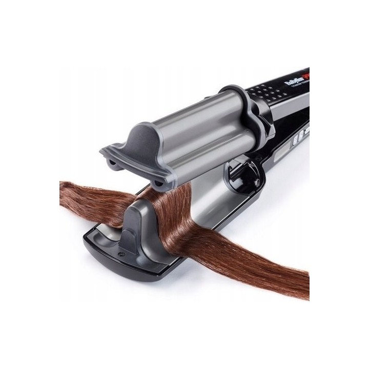BABYLISS BAB2469TTE strumento per lo styling dei capelli Piastra arricciacapelli Caldo Nero