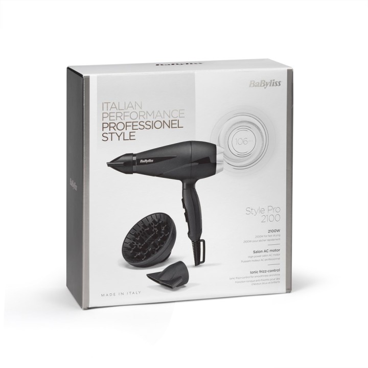 BaByliss 6710DE Asciugacapelli 2100 W nero