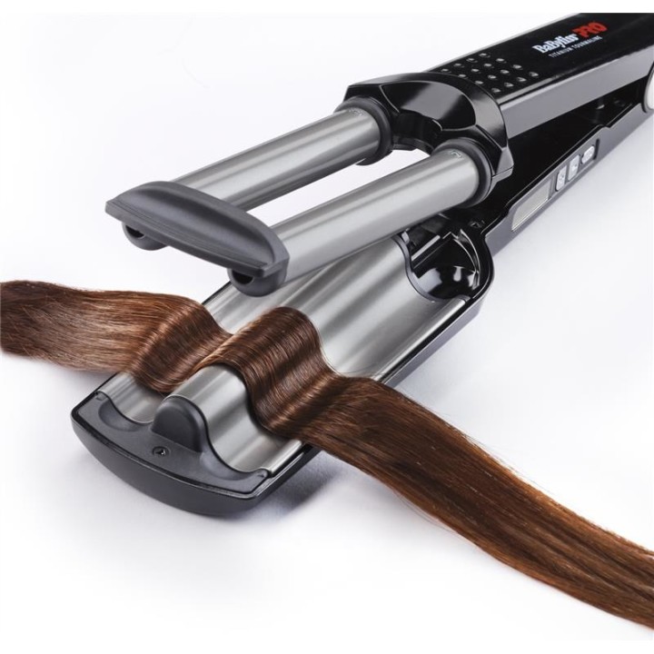 BaByliss BAB2369TTE strumento per lo styling dei capelli Piastra arricciacapelli Caldo Nero 79 W 2.7 m