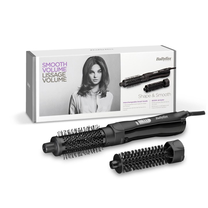 BaByliss Spazzola lisciante Shape & Smooth Warm nero 800 W 78.7 (2 m)