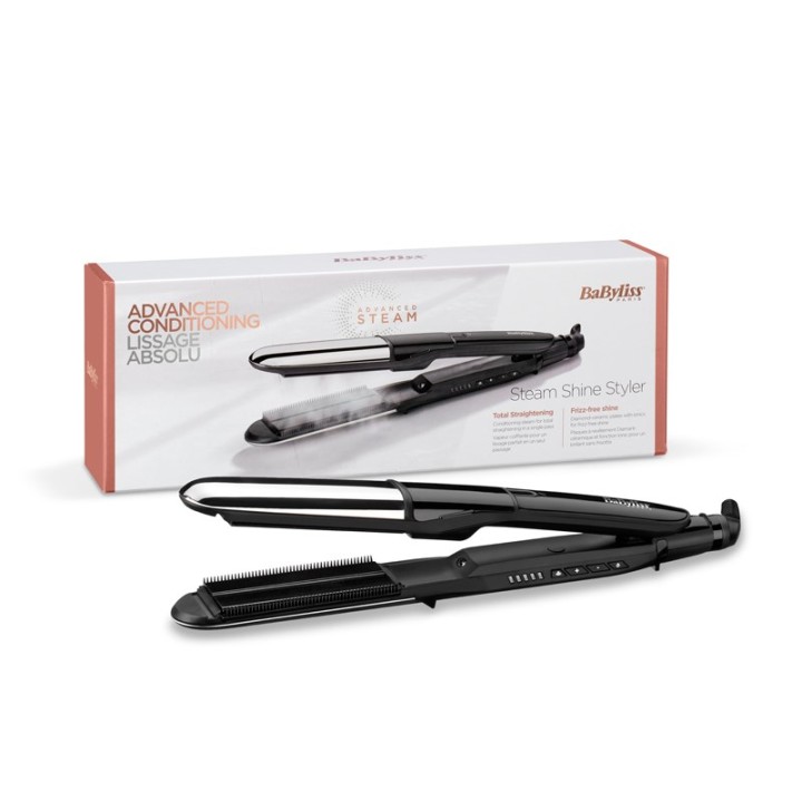BaByliss Piastra lisciante Steam Mist Styler nero argento 2.5 m