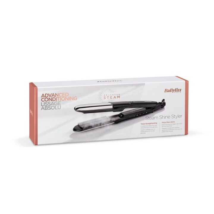 BaByliss Piastra lisciante Steam Mist Styler nero argento 2.5 m
