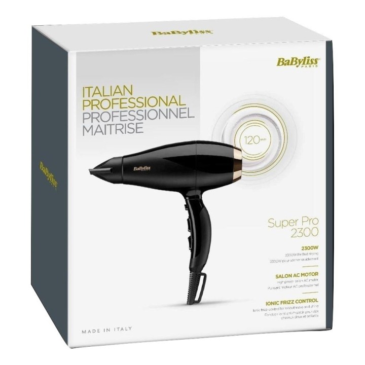 BaByliss Super Pro 2300 2300 W Nero oro