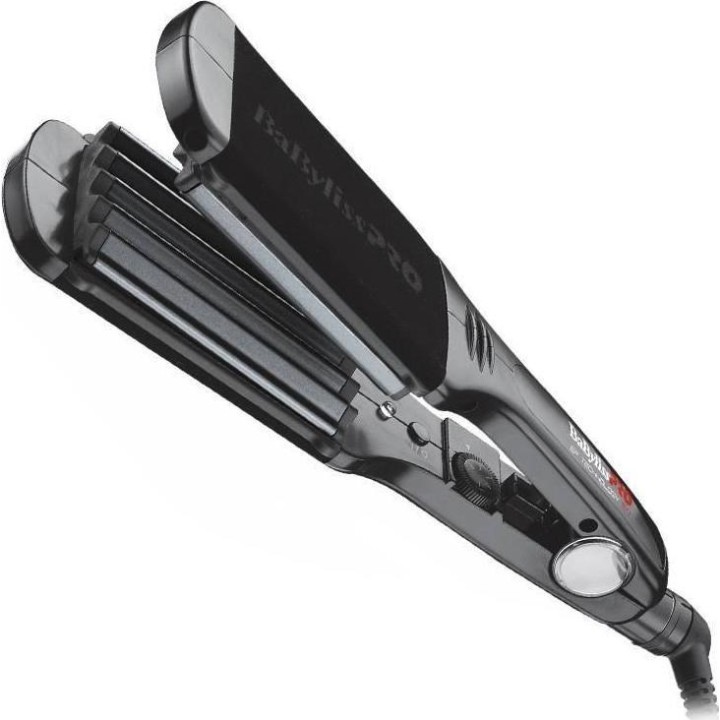 BaByliss The Crimper Piastra ondulante Caldo Nero Rosa 70.9 (1.8 m)