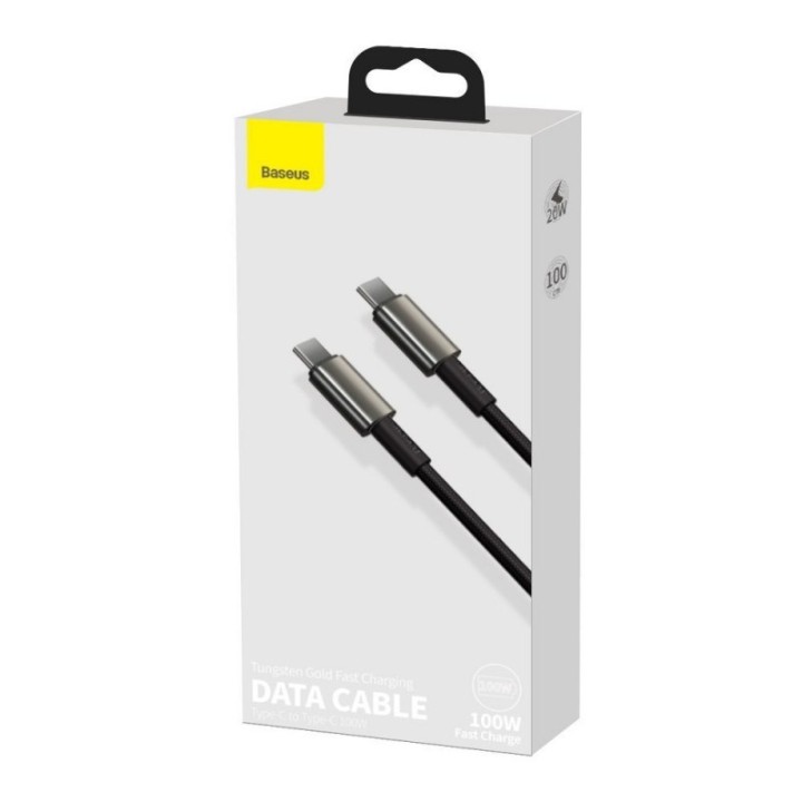 Baseus CATWJ-01 USB cavo 1 m USB C 100 W nero