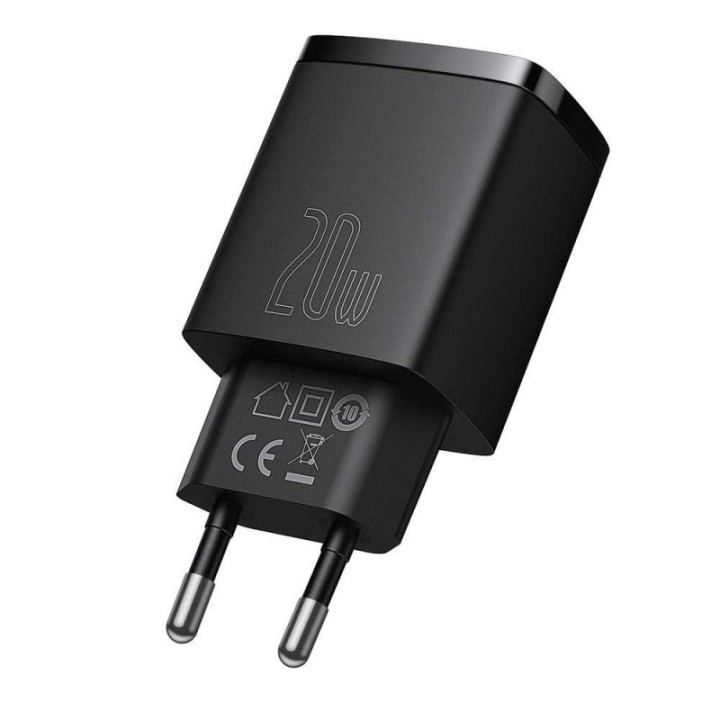 Baseus CCXJ-B01 Caricabatterie per dispositivo mobile universale nero AC Ricarica veloce da interno