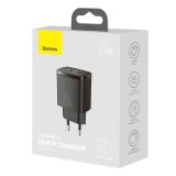 Baseus CCXJ-B01 Caricabatterie per dispositivo mobile universale nero AC Ricarica veloce da interno