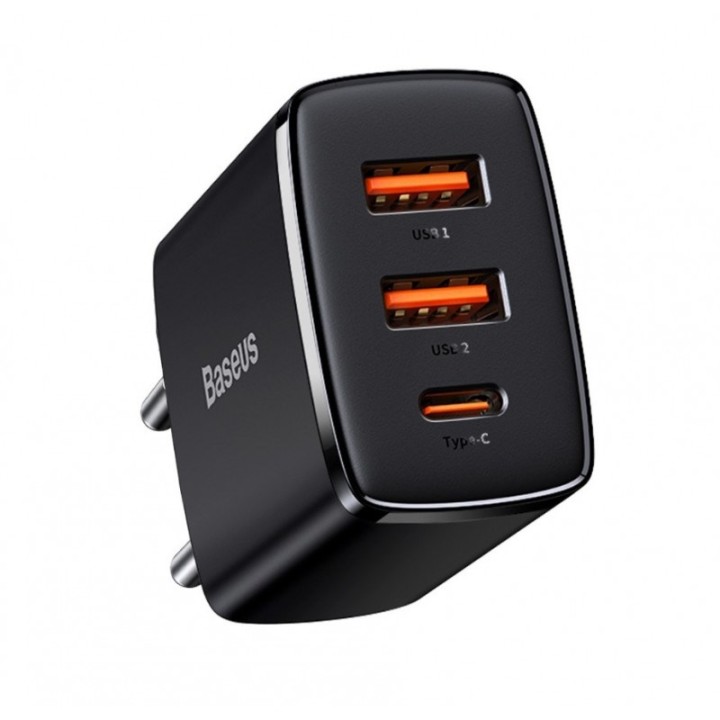 Baseus CCXJ-E01 Caricabatterie per dispositivo mobile Smartphone Smartwatch Tablet nero AC Ricarica veloce da interno