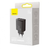 Baseus CCXJ-E01 Caricabatterie per dispositivo mobile Smartphone Smartwatch Tablet nero AC Ricarica veloce da interno