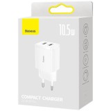 Baseus Caricatore universale compatto bianco AC interno