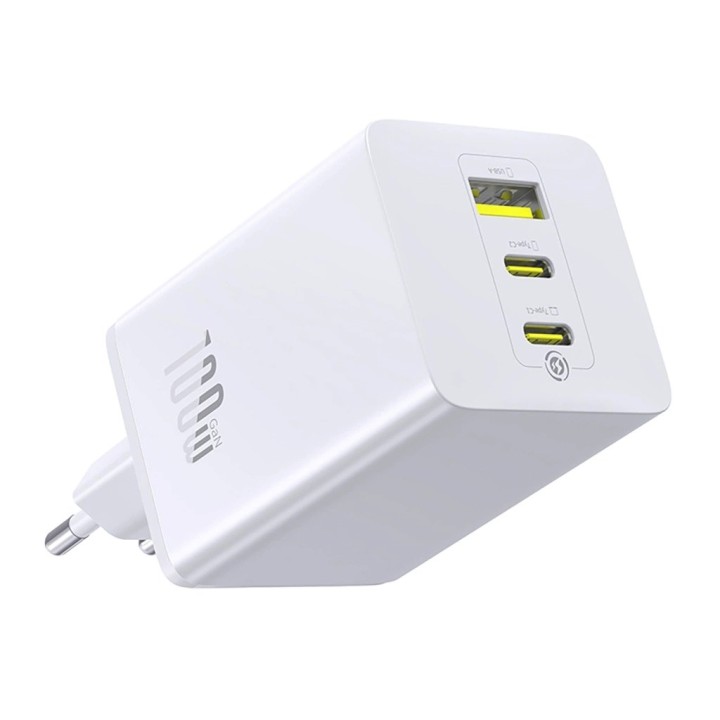 Baseus EnerFill FE11 PD QC 100 W caricatore da muro bianco