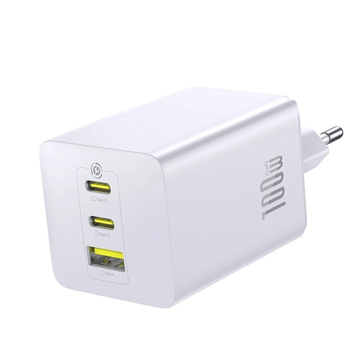 Baseus EnerFill FE11 PD QC 100 W caricatore da muro bianco