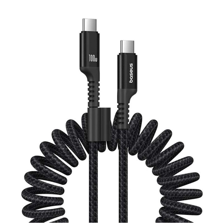 Baseus cavo ricarica rapida Fish-Eye USB C a USB C 1 m 100 W nero