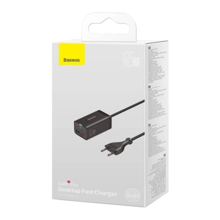 Baseus GaN3 Pro telefono cellulare tablet nero AC interno