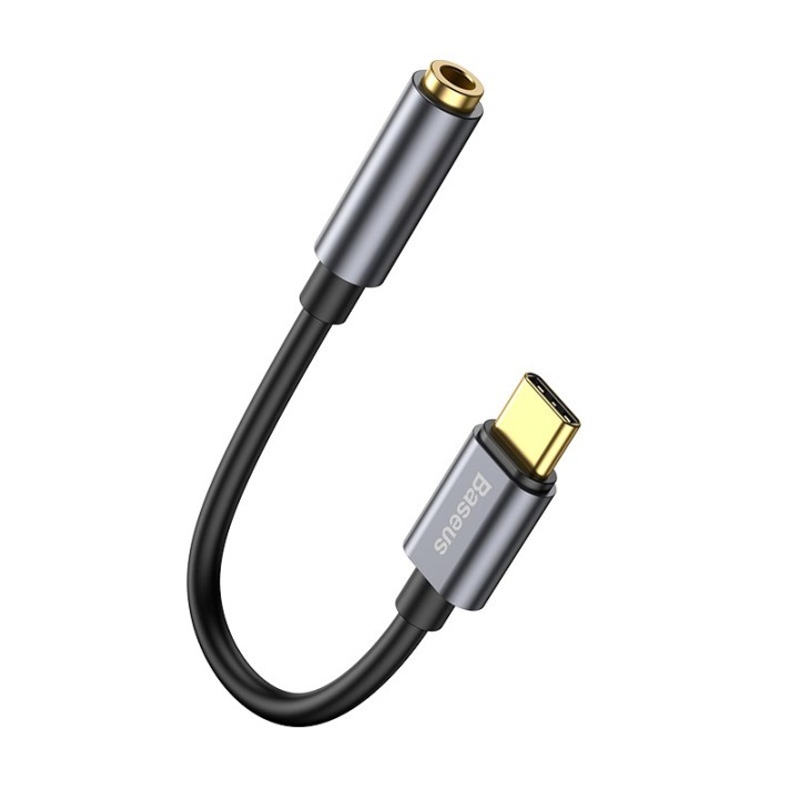 Baseus L54 cavo telefono mobile nero grigio USB C 3.5mm