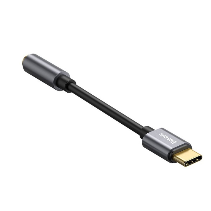 Baseus L54 cavo telefono mobile nero grigio USB C 3.5mm