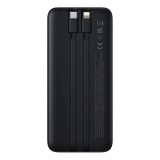 Baseus Lipow power bank con doppio cavo integrato e display 10000mAh 22.5W nero