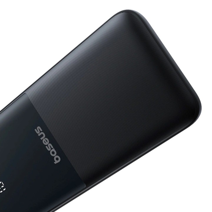 Baseus Lipow power bank con doppio cavo integrato e display 10000mAh 22.5W nero