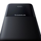 Baseus Lipow power bank con doppio cavo integrato e display 10000mAh 22.5W nero