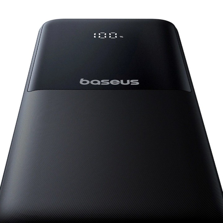 Baseus Lipow power bank con doppio cavo integrato e display 10000mAh 22.5W nero