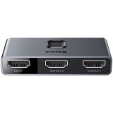 Baseus Matrix HDMI 4K HD Splitter Splitter cavo grigio