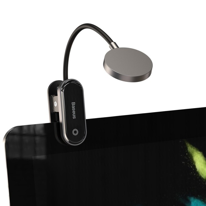 Baseus Mini Lampada clip DGRAD-0G Wireless LED Lampada clip grigia