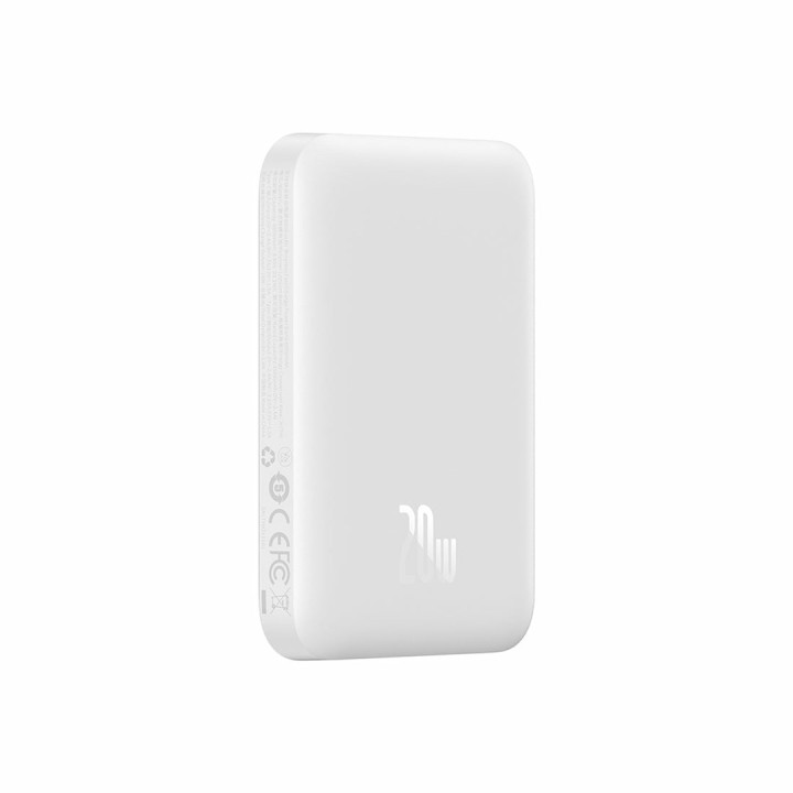 Baseus P10059002223-00 power bank 6000 mAh ricarica wireless bianco