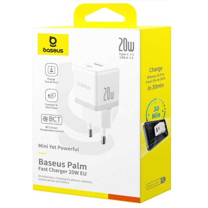 Baseus Palm Universal bianco AC ricarica rapida interno