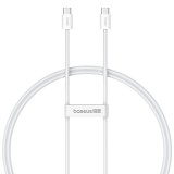 Baseus Superior USB C a cavo dati USB C 1 m 30 W bianco