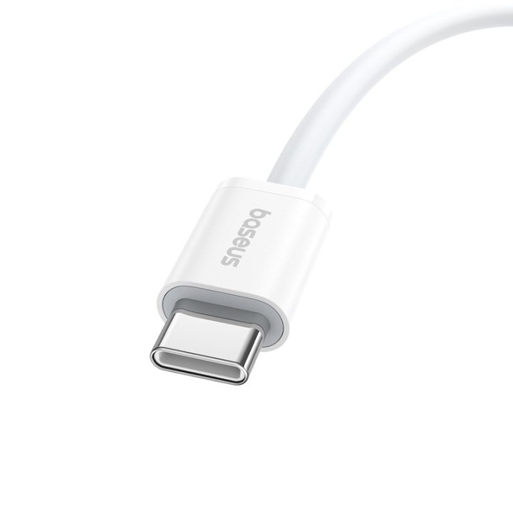 Baseus Superior USB C a cavo dati USB C 1 m 30 W bianco