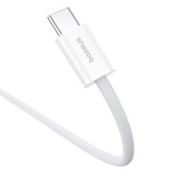 Baseus Superior USB C a cavo dati USB C 1 m 30 W bianco