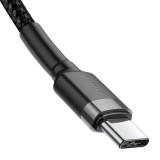 Cavo USB-C PD Baseus Cafule PD 2.0 QC 3.0 60W 1m (nero e grigio)