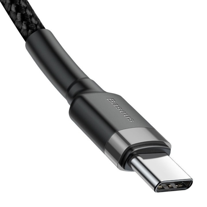 Cavo USB-C PD Baseus Cafule PD 2.0 QC 3.0 60W 1m (nero e grigio)