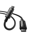 Cavo Baseus Tungsten Gold USB-C a USB-C 480 Mb/s 240 W 1 m nero