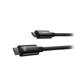 Cavo Baseus Tungsten Gold USB-C a USB-C 480 Mb/s QC 240 W PD 2 m nero