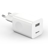 Caricabatterie da rete Baseus Caricatore rapido USB 3.0 - bianco