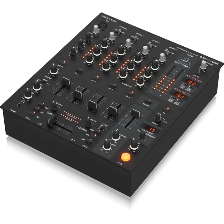 Behringer DJX900USB - mixer DJ professionista a 5 canali con crossfader 'Contact-Free' INFINIUM VCA effetti digitali avanzati e 