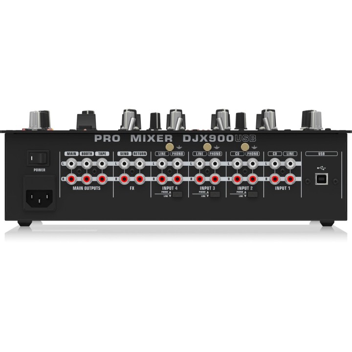 Behringer DJX900USB - mixer DJ professionista a 5 canali con crossfader 'Contact-Free' INFINIUM VCA effetti digitali avanzati e 