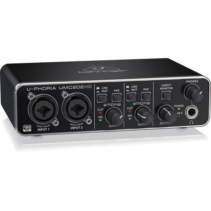 Behringer UMC202HD interfaccia audio per registrazione