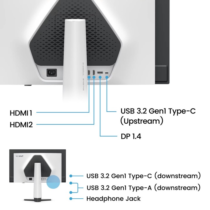 BenQ EX271QZ monitor per computer 67.3 cm (26.5 ) 2560 x 1440 pixel 2K OLED bianco