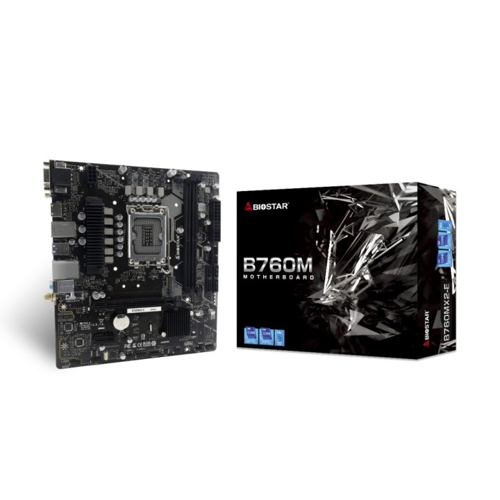 Biostar B760MX2-E D4 scheda madre Intel B760 LGA 1700 micro ATX