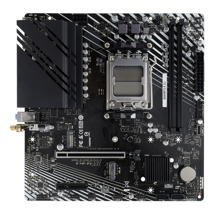 Biostar B850MT2-E DJ scheda madre AMD B850 Socket AM5 micro ATX