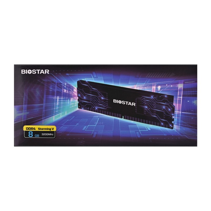 Modulo memoria Biostar DDR4 Storming V 8 GB 1 x 8 GB 3200 MHz (DX32NU4H08)